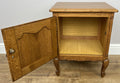Pair of Bedside Tables Vintage French Louis Oak Nightstands Cabinets LOT 62179