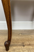 Footstool Vintage French Louis Style Oak Table Stool Upholstered Seat LOT 62296