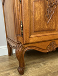 Bookcase Vintage French Louis XVI Oak Display Cabinet Carved Sideboard LOT 628511