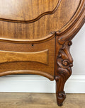 Footboard Antique French Style Walnut Double Bed Carved Footboard LOT 64477