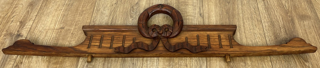 Pediment Antique French Oak Carved Decorative Furniture Crest LOT 60900