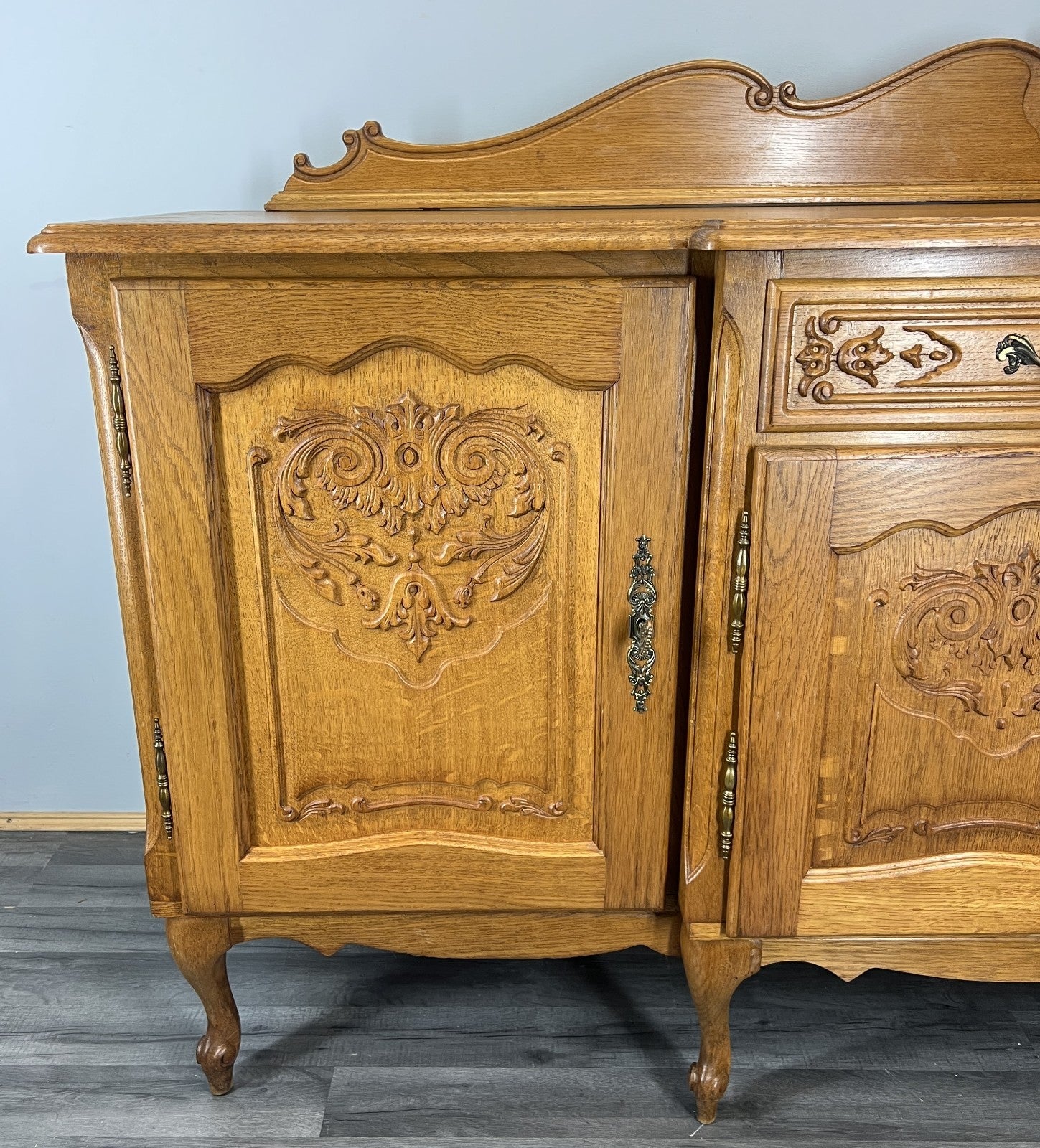 Sideboard Vintage French Louis XVI Style Buffet Oak Cabinet Cupboard LOT 44966