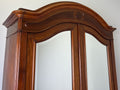 Wardrobe Antique French Two Door Mahogany Mirrored Carved Armoire LOT 615210