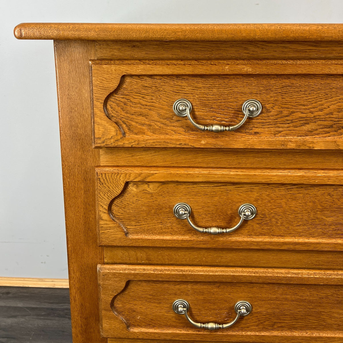 Chest of Drawers Vintage French Style Oak Cabinet Cupboard Sideboard  – Lot 4124