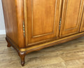 Wardrobe Vintage French Louis XVI Style Four Door Carved Armoire LOT 60796