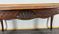 Coffee Table Vintage French Louis XV Cane Top Oak Carved Table LOT 38614