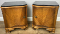 Pair of Bedside Tables Antique French Art Deco Marble Top Cabinets LOT 63510
