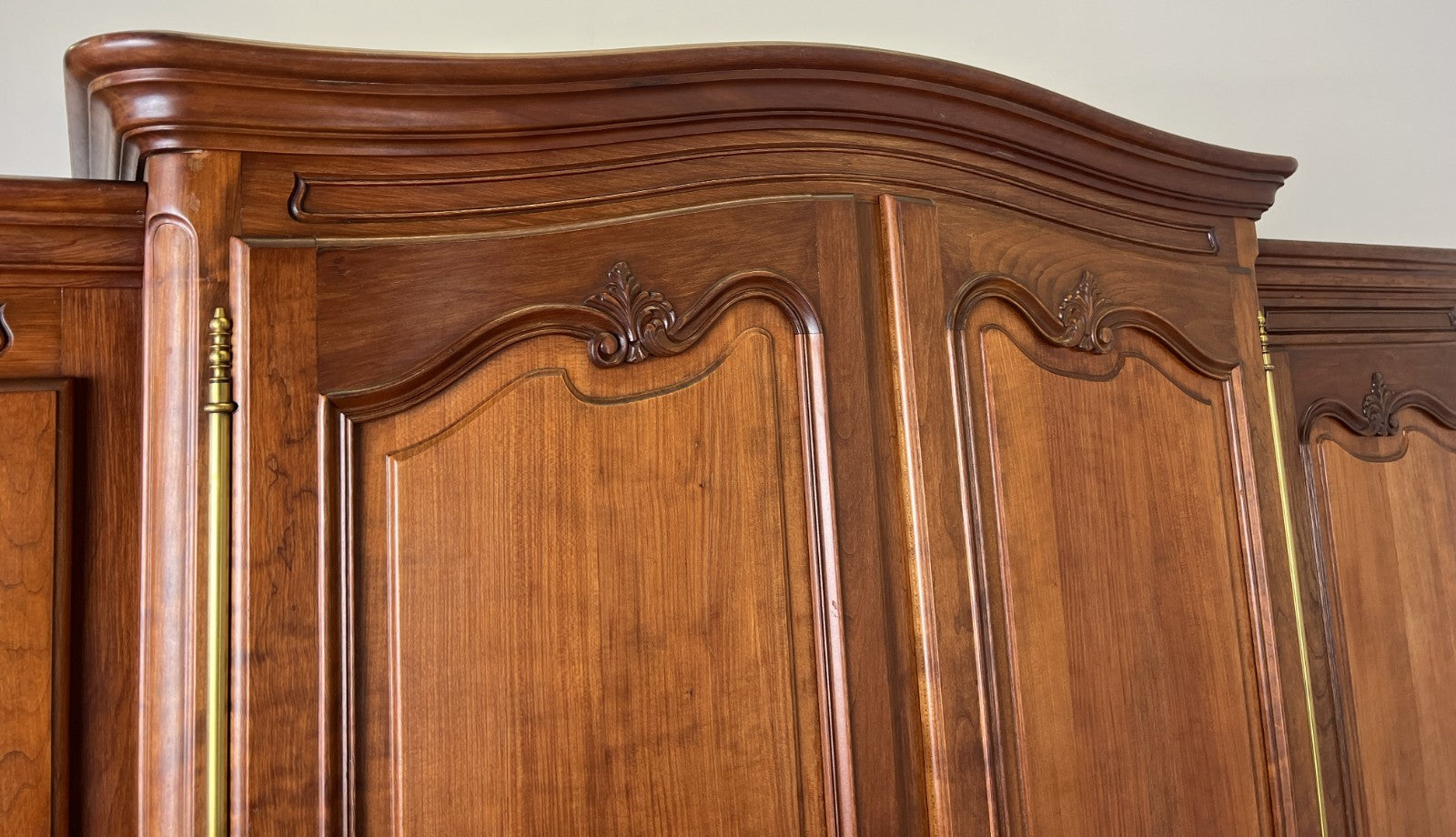 Wardrobe Vintage French Louis XVI Style Four Door Carved Armoire LOT 61154