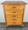 Chest of Drawers Vintage French Louis XVI 5 Drawers Carved Tall Cabinet LOT 45000
