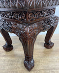 Plant Stand Vintage Chinese Style Mahogany Carved Table LOT 49645