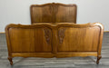 Bed Vintage French Louis XVI Double Bed Frame Oak Carved Headboard LOT 25201