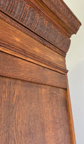 Bookcase Antique French Style Glazed Display Oak Cabinet Sideboard LOT 6513