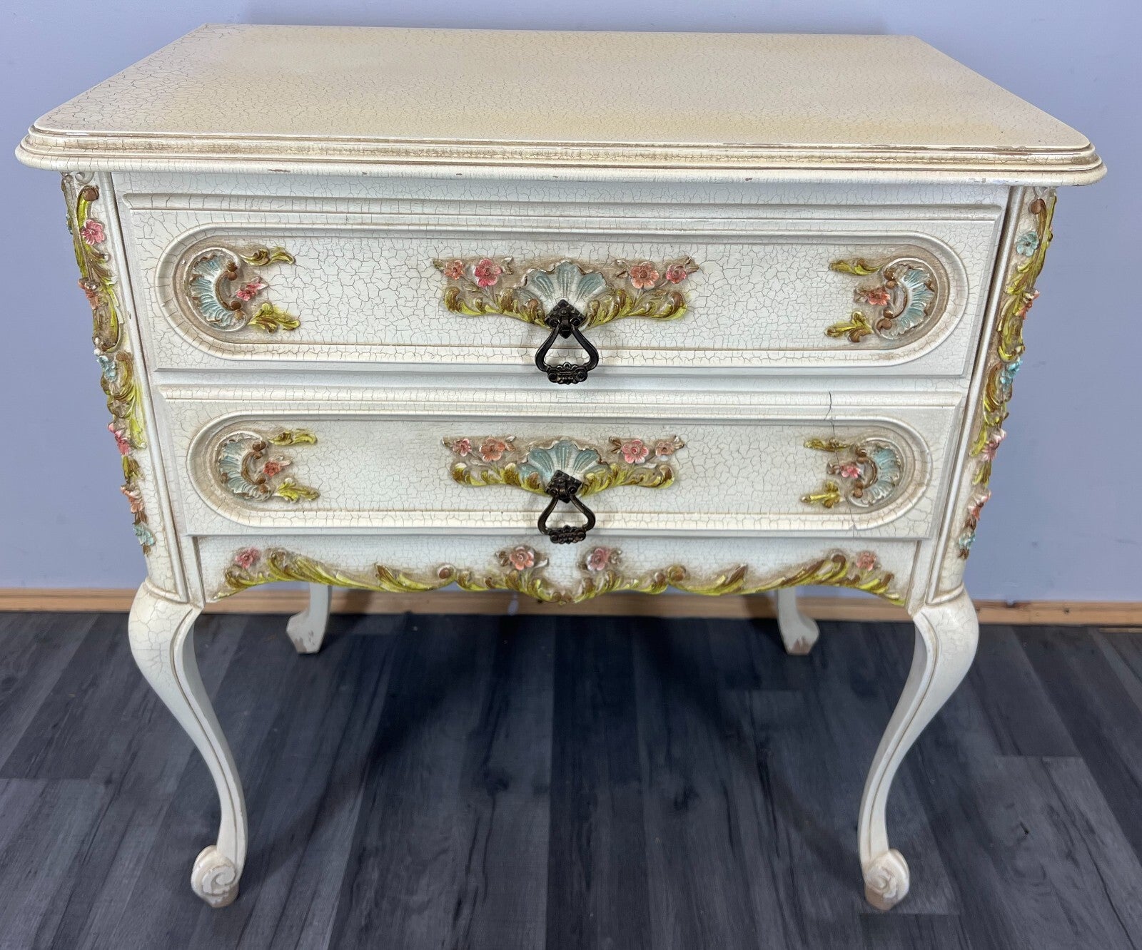 Chest of Drawers Vintage French Shabby Chic Louis XIV Sideboard Cabinet LOT 34671
