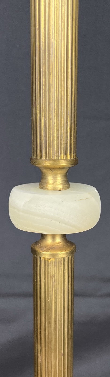 Ashtray Stand Vintage French Style Onyx Brass Floor Ashtray Stand LOT 48833