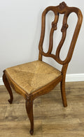 Dining Chairs Vintage French Louis Style Oak Set of 8 Upholstered Seats LOT 634510