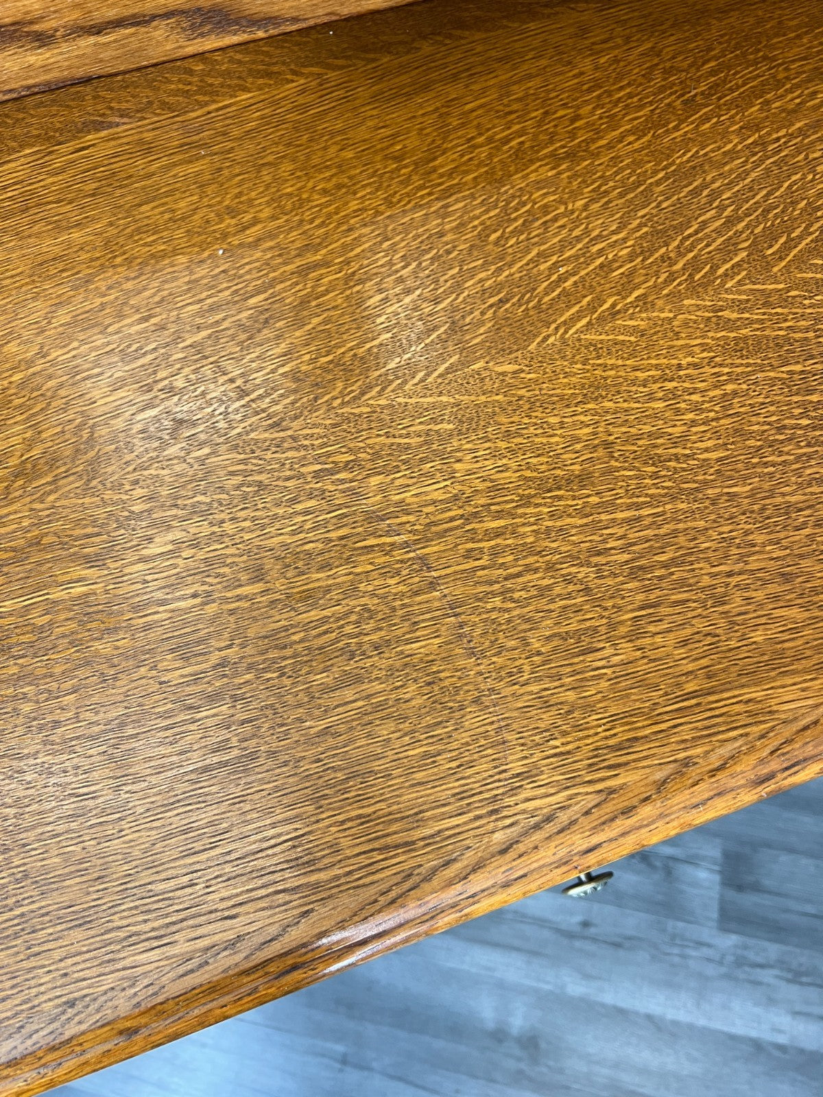 Vintage Dressing Table with Mirror French Oak Louis Vanity Table Makeup LOT 45674