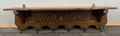 Coat Rack Antique French Style Oak Wall Shelf 6 Hooks Carved Hall Stand LOT 35112