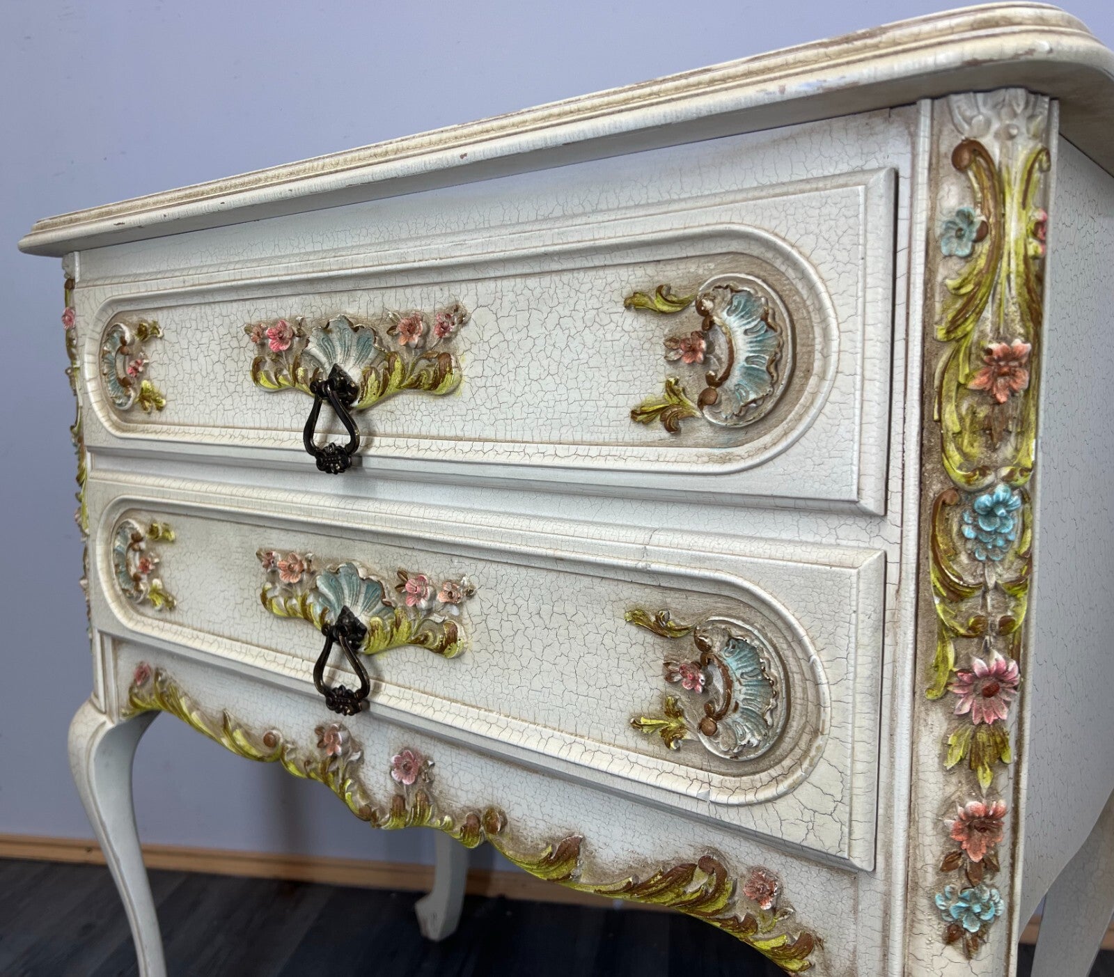 Chest of Drawers Vintage French Shabby Chic Louis XIV Sideboard Cabinet LOT 346710