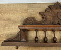 Pediment Antique French Style Oak Hand Carved Decorative Crest LOT 61754