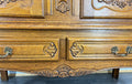 Cabinet Vintage French Louis XVI Oak Carved Sideboard with Drawers LOT 40156
