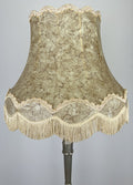 Floor Lamp Vintage French Ornate Metal Standing Lamp with Tassel Shade LOT 60872