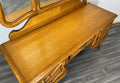 Dressing Table with Mirror Vintage French Oak Louis Vanity Table Makeup LOT 31976