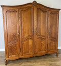Wardrobe Vintage French Louis XVI Style Four Door Oak Carved Armoire LOT 60801