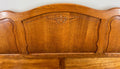 Bed Vintage French Louis XVI Oak Double Bed Frame Carved Headboard LOT 36646