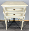 Pair of Bedside Tables Vintage Shabby Chic Louis Nightstands Cabinets LOT 43403