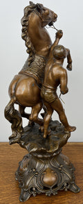 Figures Vintage Metal Horse Statues Pair Ornate Classical Sculpture Set LOT 49387