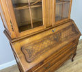 Cabinet Vintage French Louis XVI Oak Bureau Bookcase Display Cabinet LOT 63437