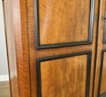 Wardrobe Antique French Style Walnut Two Door Carved Armoire Cabinet LOT 61326