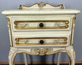 Pair of Bedside Tables Vintage Shabby Chic Louis Nightstands Cabinets LOT 43416