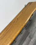 French Vintage Style Coat Rack Oak 5 Hooks Ornate Wall Shelf Coat LOT 47248