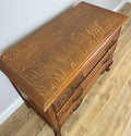 Chest of Drawers Vintage French Louis Oak 3 Drawers Carved Cabinet LOT 62539