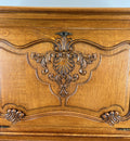 Cabinet Vintage French Louis Style Oak Carved Sideboard with Drawer LOT 45773