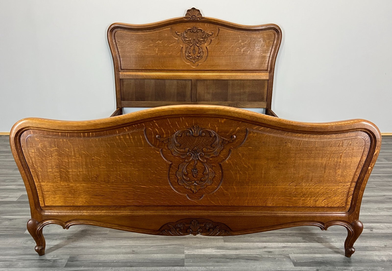 Louis XV Style Vintage French oak Double Bed (LOT 2512)0