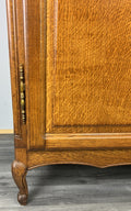 Wardrobe Vintage French Louis XVI Style Oak Four Door Armoire LOT 47945