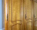 Wardrobe Vintage French Louis XVI Style Five Door Carved Armoire LOT 49855