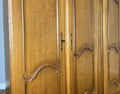Wardrobe Vintage French Louis XVI Style Four Door Carved Armoire LOT 49336