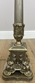 Floor Lamp Vintage French Ornate Metal Standing Lamp with Tassel Shade LOT 608711