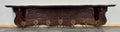 French Vintage Coat Rack Oak 7 Hooks Ornate Wall Shelf Carved Coat LOT 3885