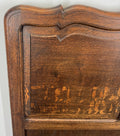 Bed Vintage French Louis XVI Single Bed Frame Oak Carved Headboard LOT 45928