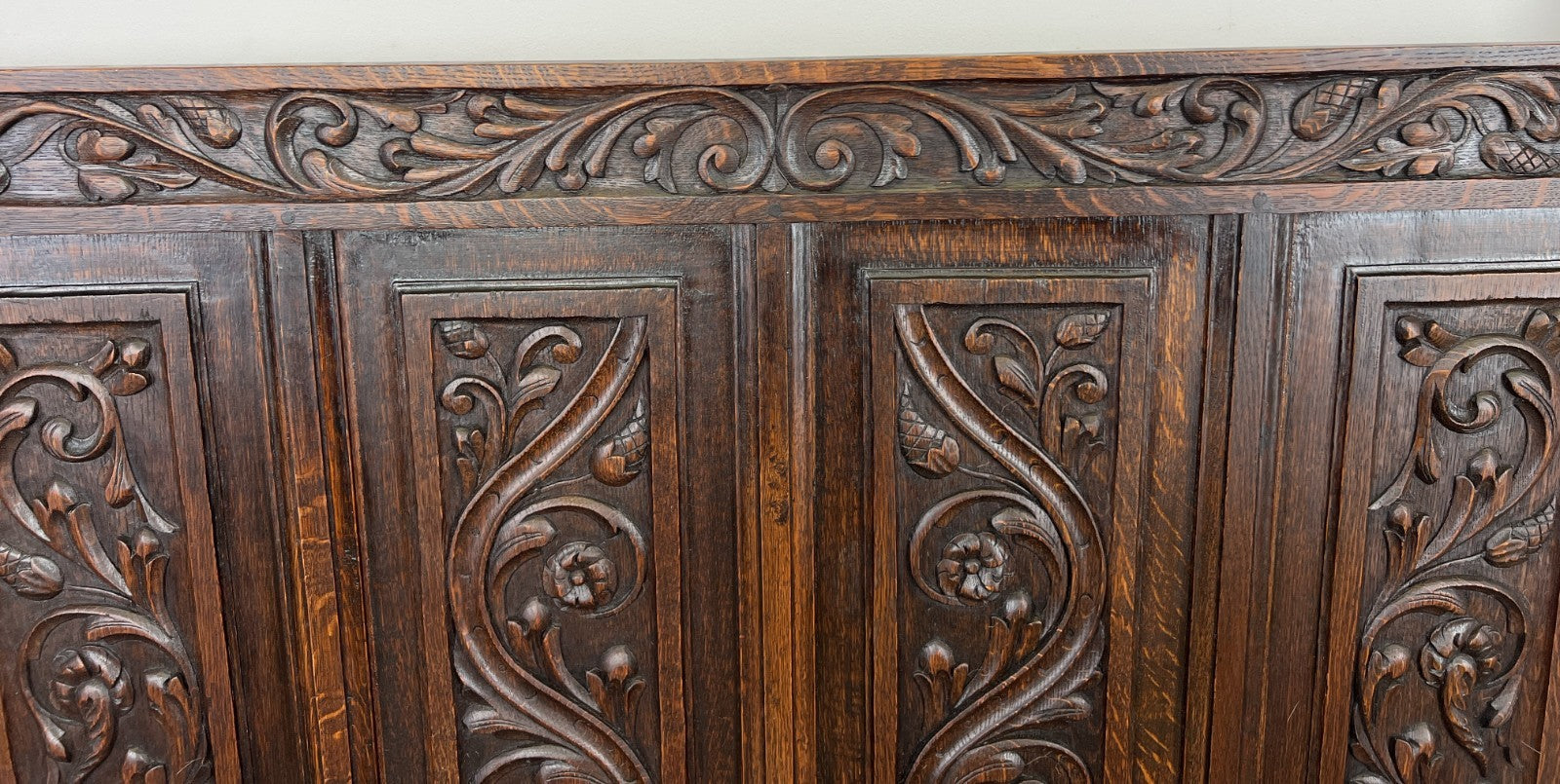 Monks Bench Antique French Style Oak Storage Hall Seat Coffee Bench LOT 62987