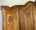 Wardrobe Vintage French Louis XVI Style Five Door Oak Carved Armoire LOT 61253