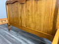 Bed Vintage French Louis XVI Single Bed Frame Oak Carved Headboard LOT 45979