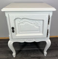 Pair of Bedside Tables Antique French Style Shabby Chic Carved Cabinets LOT 29862