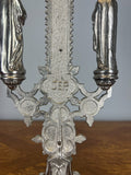Crucifix Vintage French Style Religious Cross Ornate Stand LOT 465211
