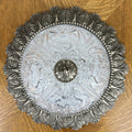 Ceiling Lamp Vintage Brass Glass Flush Mount Pendant Light Fixture LOT 60509