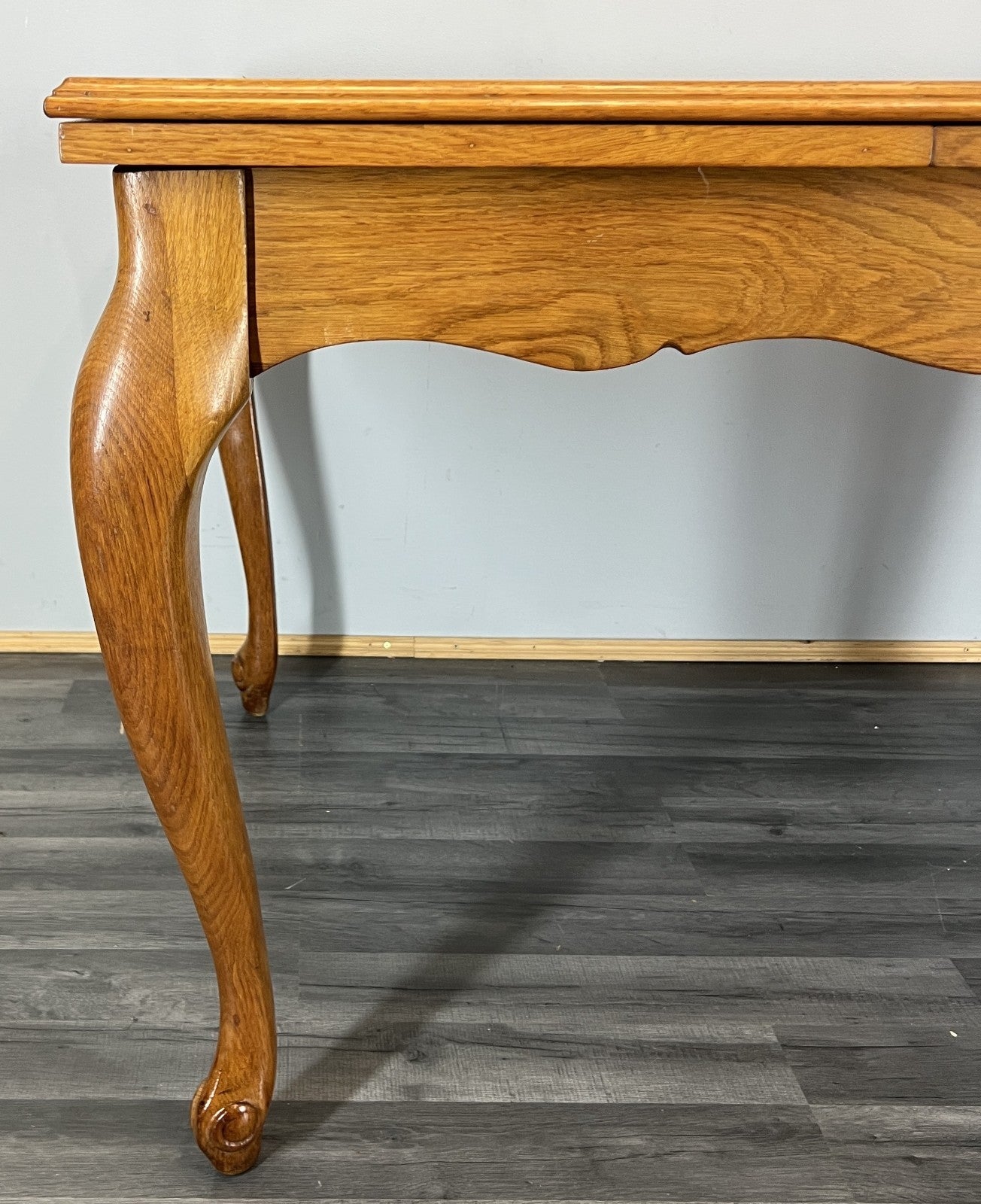 Dining Table Vintage French Louis XVI Carved Oak Extendable Table  LOT 45802